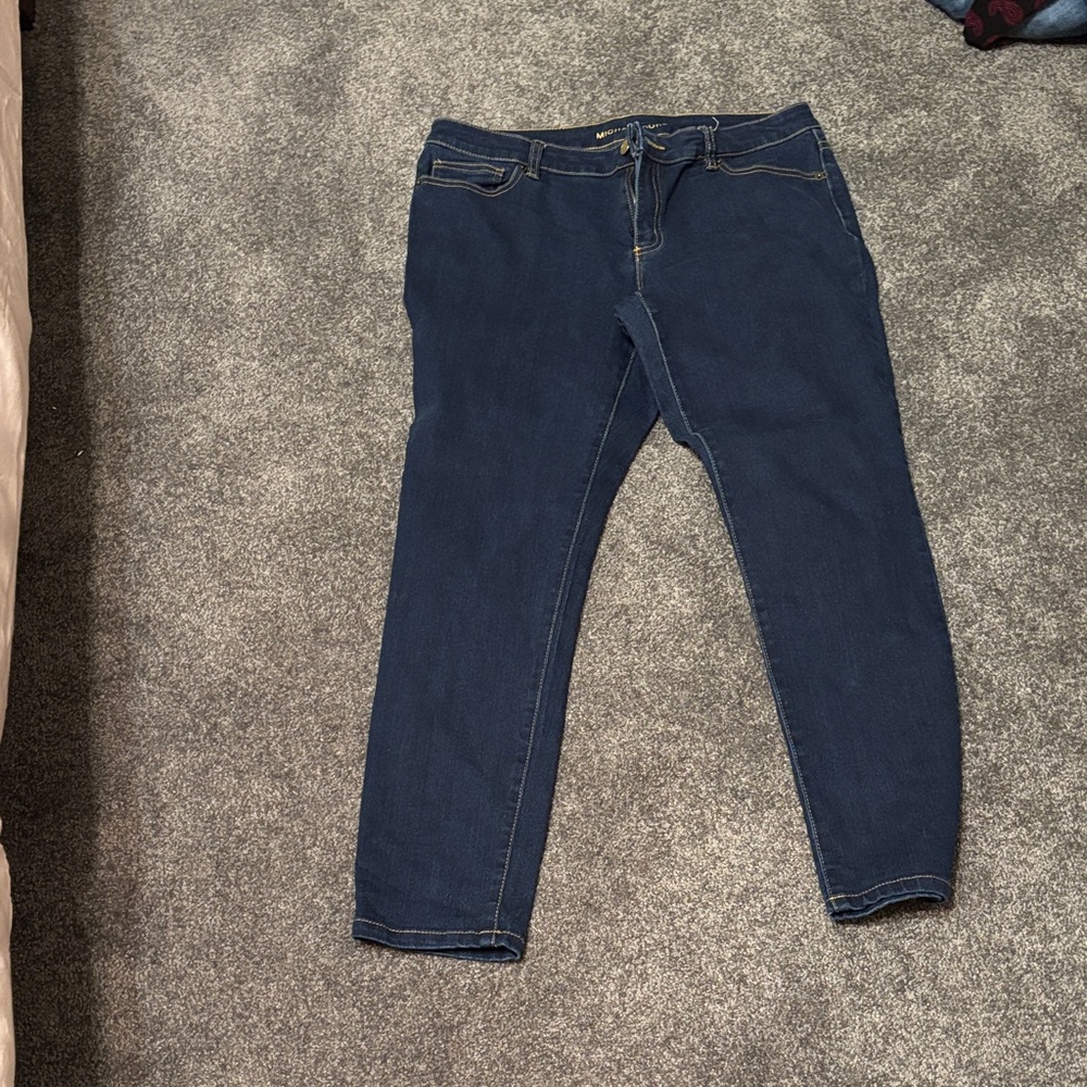 Michael kors dark Blue Women's skinny Jeans size 10. Good condition